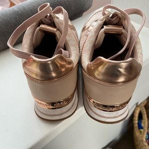 Michael Kors Rose Gold Athletic Shoes SZ 8.5